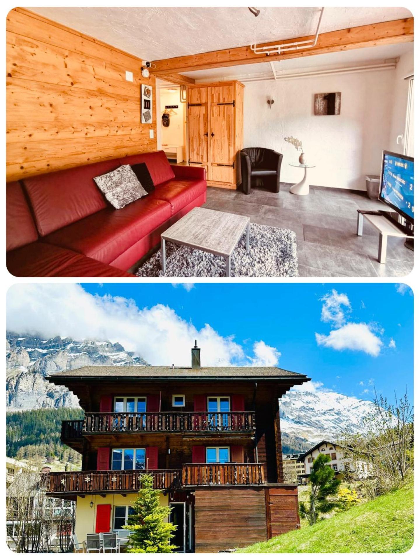 Apartments Chalet Tatyana Leukerbad Bagian luar foto